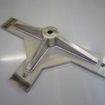 Industrial Fabrications Stainless Steel Fabricated Machined Part for a Fixture