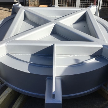 Mild Steel Furnace Lid Fabricated For The Doncaster Brammer Group