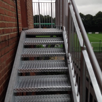Steel Fire Escape Stairs And Landing Manufactured And Installed To Ce Mark 1090 Execution Class 2 3
